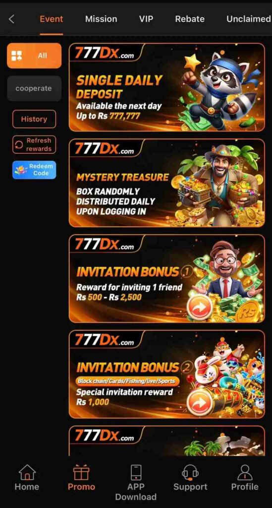 77DX Game Bonus